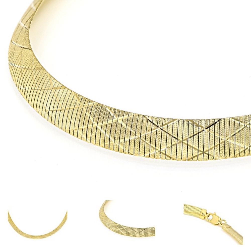 GOLD OMEGA NECKLACE